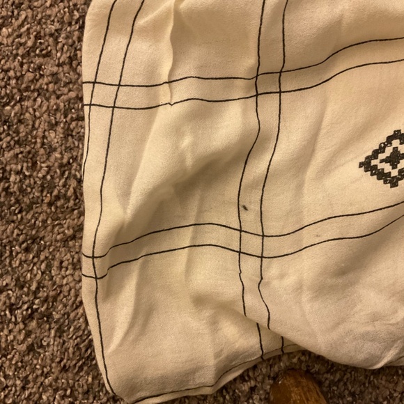 Vineet Bahl Anthropologie Embroidered Aztec Blouse Boho Top Sz L READ - Picture 12 of 12